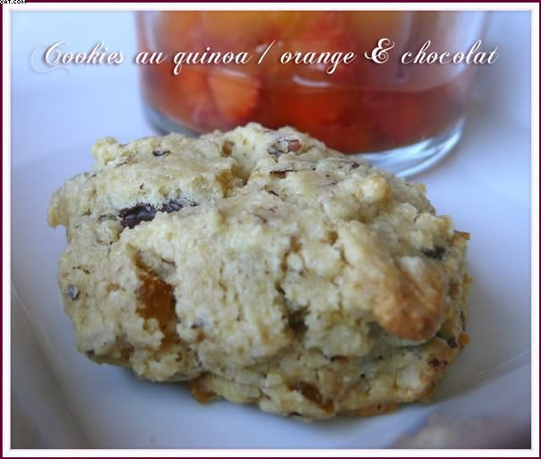 Quinoa Cookies, Orange & Chocolate