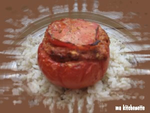 Stuffed tomatoes vegan