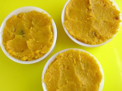 Sweet potato puree with dates