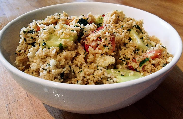 Tabbouleh tomatoes cucumbers