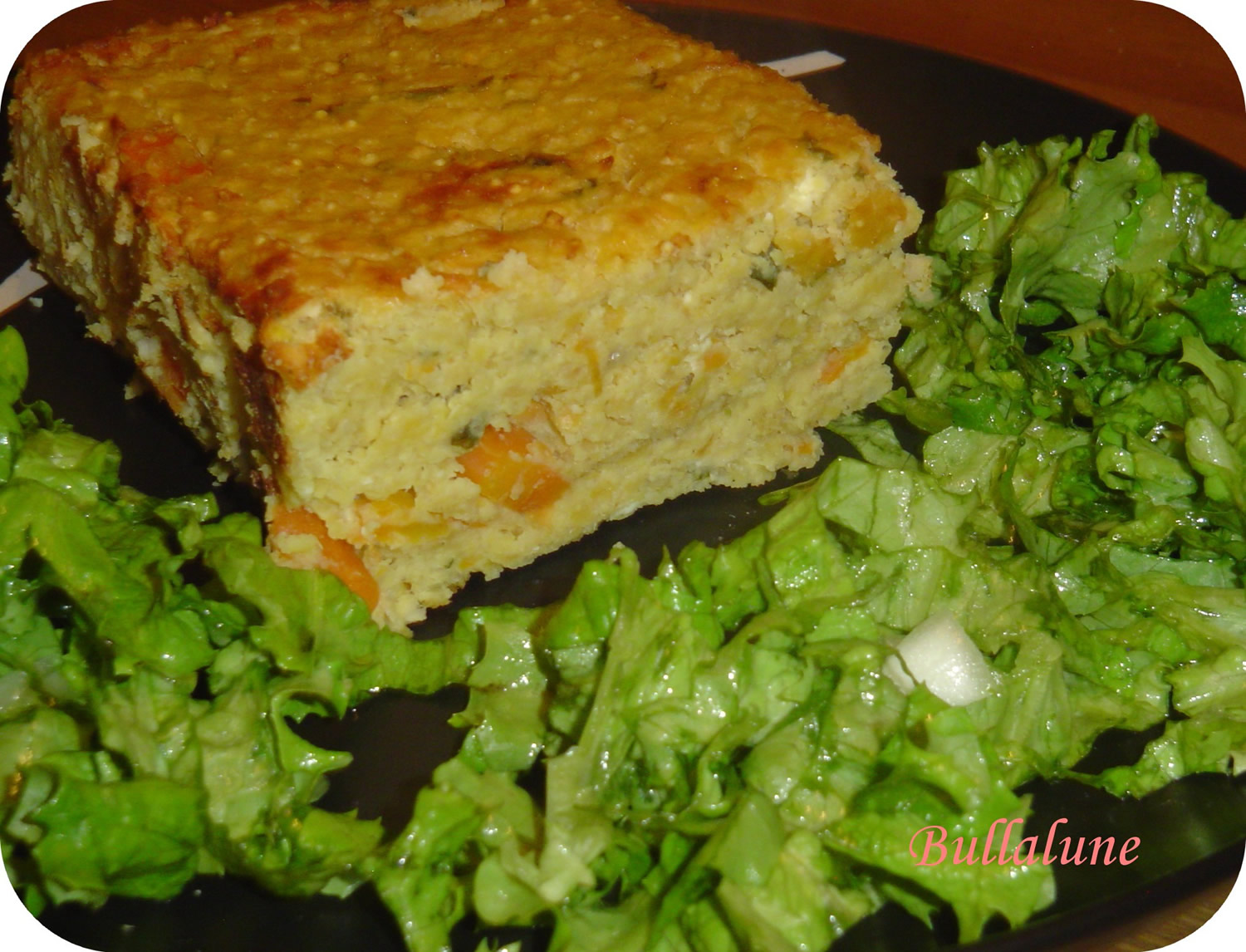 Terrine millet, carrots and coriander