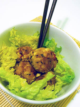 Tofu Dumplings with Dried Tomato, Parmesan and Basil