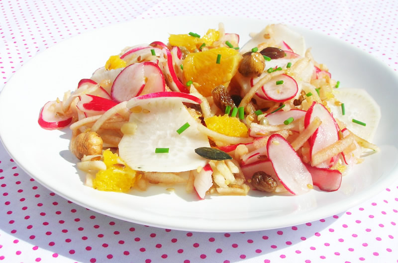 Vitamin salad with radishes two