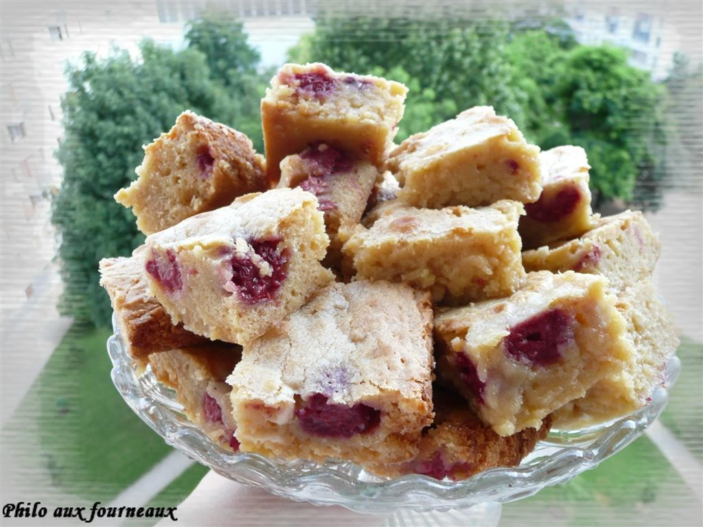 White Chocolate Raspberry Brownies