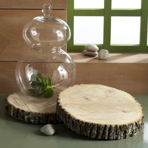 10 original ideas for decorating with wood slices