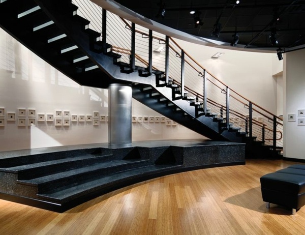 101 modern stairs appear as an eye-catcher in your home