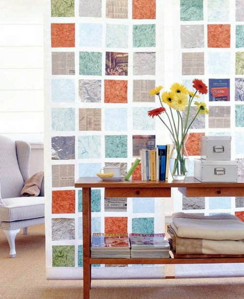 15 Ideas for exclusive wall decoration with squares
