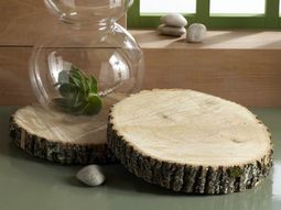 10 original ideas for decorating with wood slices