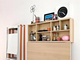 10 useful ideas for a folding table in the kitchen area