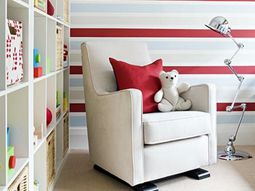 12 more ideas for attractive wall decoration with stripes