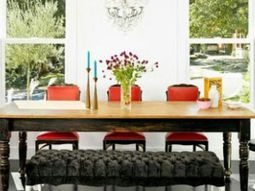 15 gorgeous dining room in red, white and black