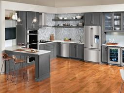 15 modern gray kitchen cabinets in silver shades