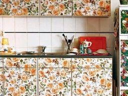 20 creative ideas for wallpaper in the kitchen area