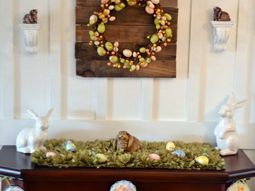32 stylish deco ideas for Easter – Adorn the mantel!