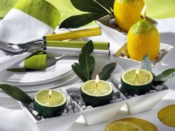 37 Cool Candles Ideas for Summer – original centerpiece on the table