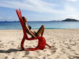 45 Outdoor rattan furniture – modern garden furniture set and lounge chair