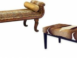 A bedroom bench with animal pattern is one of the coolest bedroom furniture at all