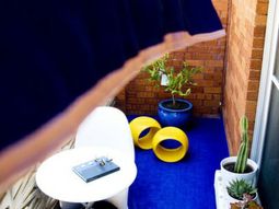 A colored carpet will refresh your terrace balcony beautiful