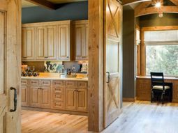 A Flexible Kitchen Design – open floor plan with a "close it off" option