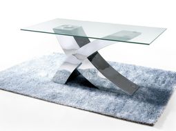 An industrial steel table with modern elegance