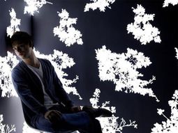 As if from beyond the grave here: emitting light wallpaper by Jonas Samson