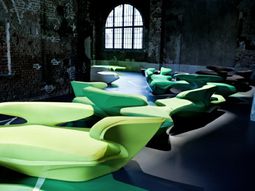 Attractive beautiful designer sofa by Zaha Hadid for Cassina Contract