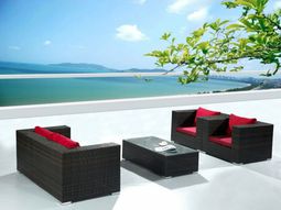 Balcony furniture rattan – cool designer ideas