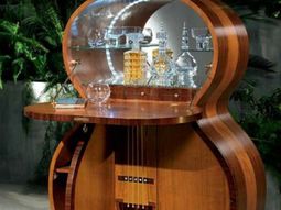 Bar made in the form of guitar in Italy