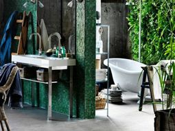 Bathroom design with flowers and plants – original ideas spring