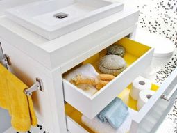 Bathroom with extra storage space