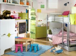 Beautiful metal bunk bed in the nursery of Letti Cosatto