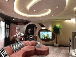 Ceiling design in living room – amazing, suspended ceilings