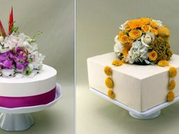 Cheap two-tiered wedding cakes