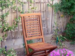 Chic and practical solutions for the home and garden with deck chair in summer