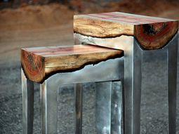 Cool furniture from wood and metal of Hilla Shamia