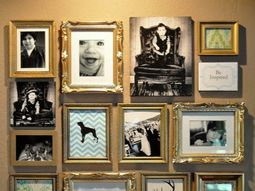 Cool Wall Art – make a photo wall with family photos