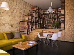 Creative apartment with flowing design – a fresh furnishing idea from Kiev