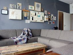 Creative decorating ideas – street finds and works of art in a house in Amsterdam