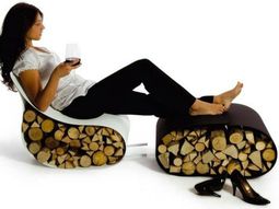 Creative firewood rack by Ak47 Design