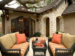 Customize the balcony with natural stone