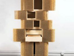 Designer cabinet with a protective layer of 80,000 rod