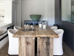 Dining in a country style with chairs for dining room