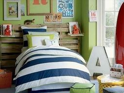 DIY headboard Euro pallets