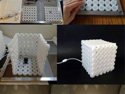 Extraordinary DIY lamp from bottle caps