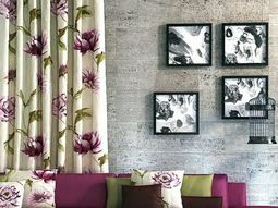Fabric and wallpaper with floral design – Great Interior Ideas for Your Home