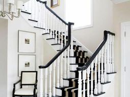 Fabulous staircase rugs bring color