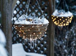Festive garden lighting for Christmas