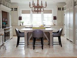 Furnished French country-style kitchens design