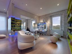 Futuristic residence with rustic charm and ingenious design