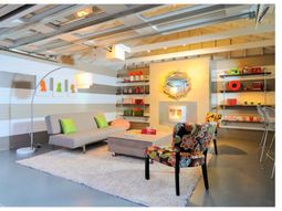 Garage converted to living space – create cozy atmosphere